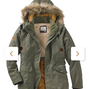 Legendary Whitetails Olive Ski Jacket with Faux Fur Hood